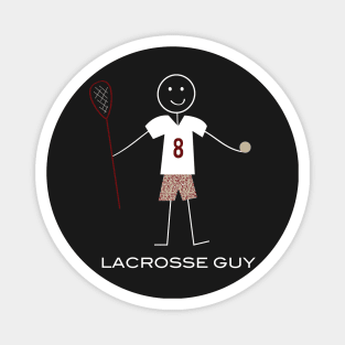 Funny Mens Lacrosse Guy Magnet